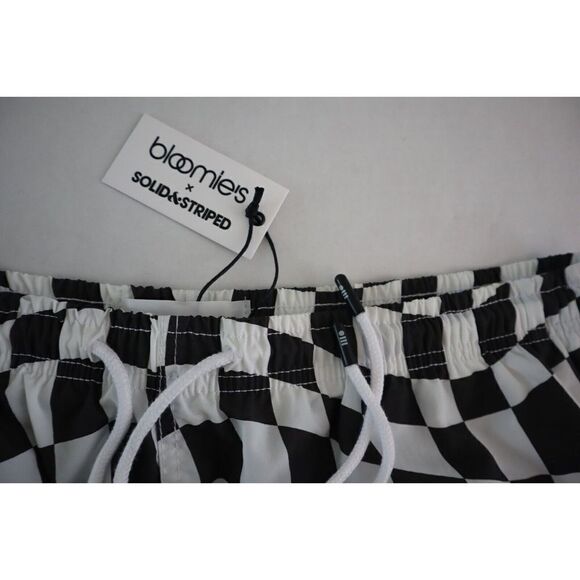 Bloomie's x Solid & Striped Men's Sz XL Wavy Check Blackout Swim Trunks $125 - Picture 5 of 11